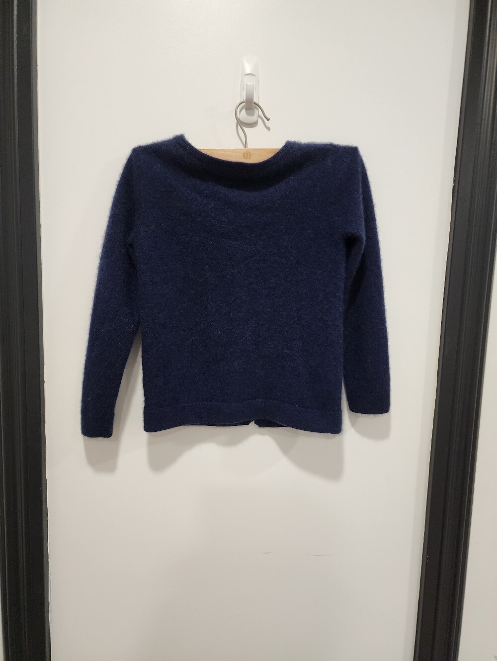Quince Kids Washable Cashmere Cardigan Navy Button Front Knit Luxury Unisex - Picture 4 of 11